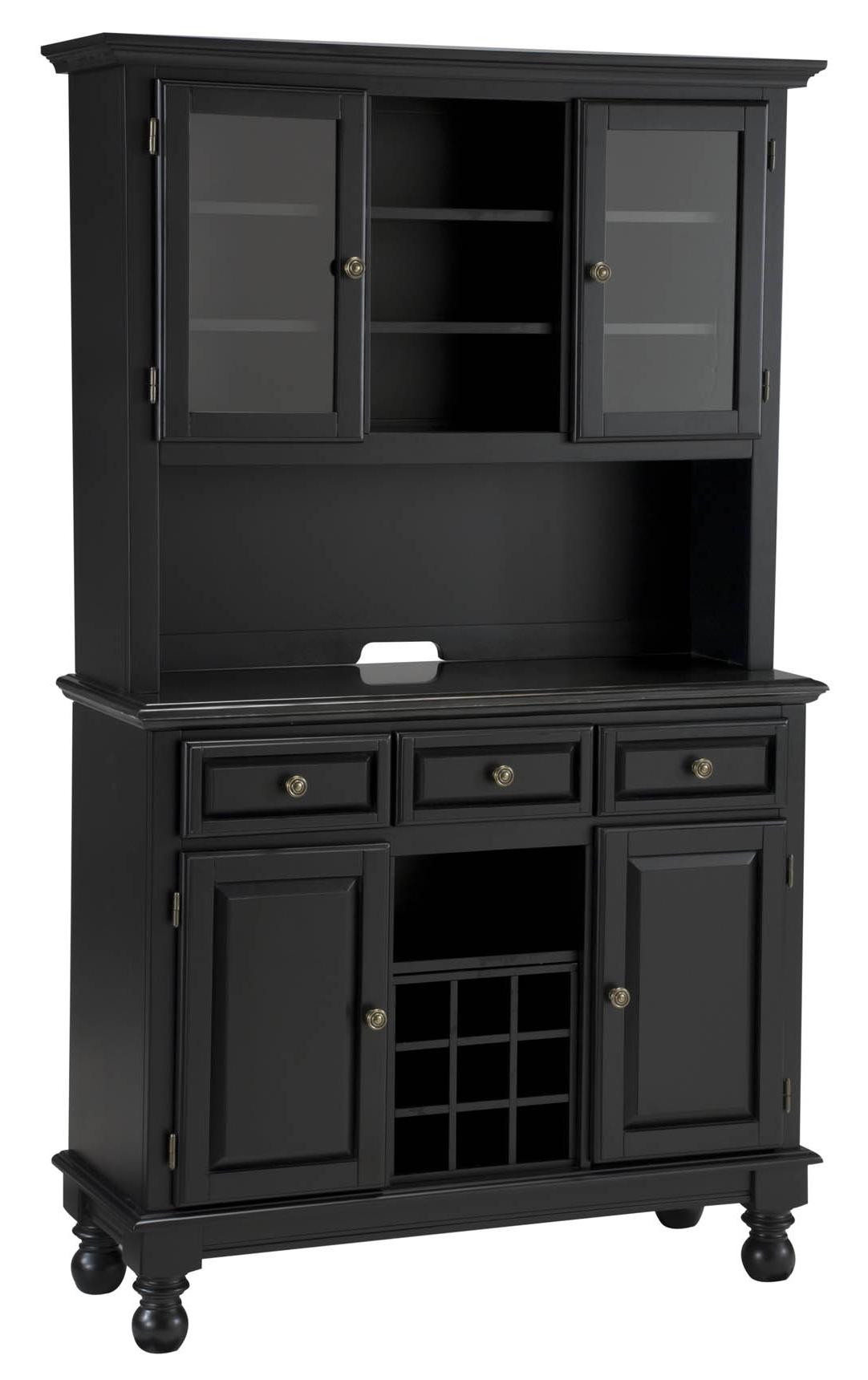 Home Styles Premier Buffet of Buffets Black Granite Top Server & Two